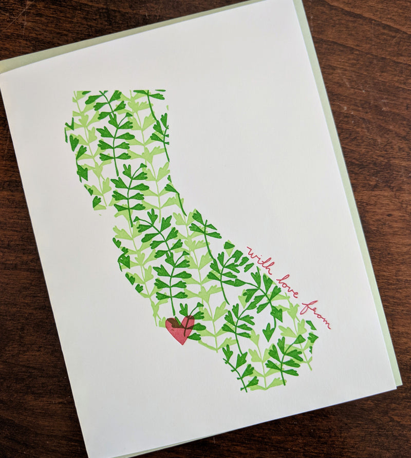 With Love From Santa Barbara, California Card