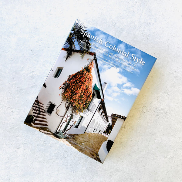 Spanish Colonial Style book with an image of a white stucco building on the front cover.