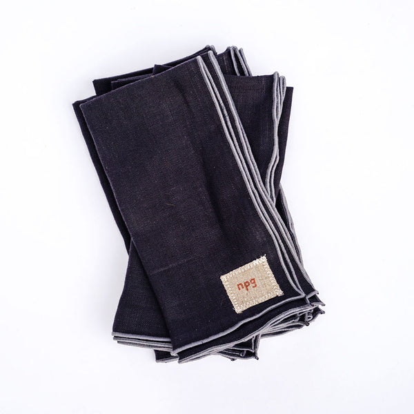 Charcoal Linen Napkins