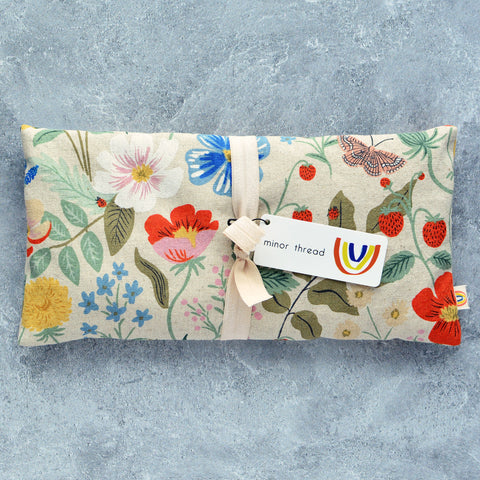 Eye Pillow in Strawberry Fields Canvas