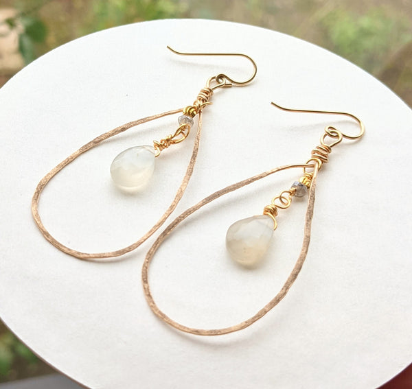 Justina Moonstone Earrings