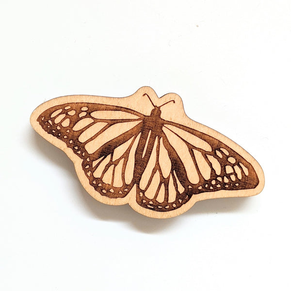 Monarch Butterfly Wood Magnet