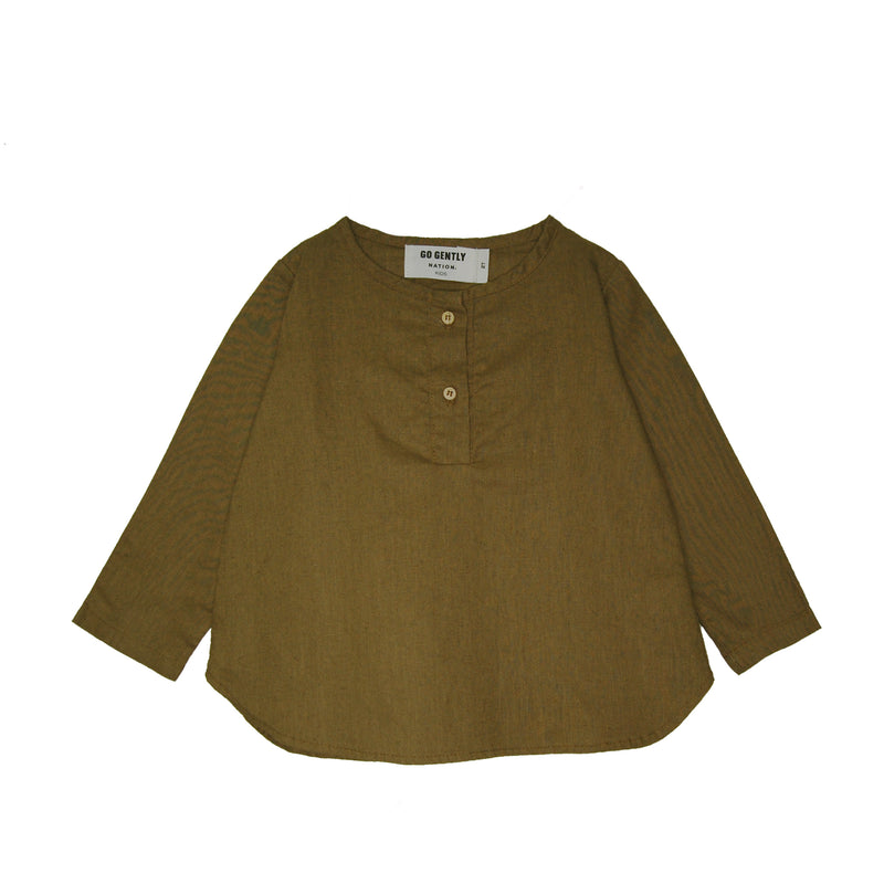 Go Gently Nation Fennel Placket Top - 3T