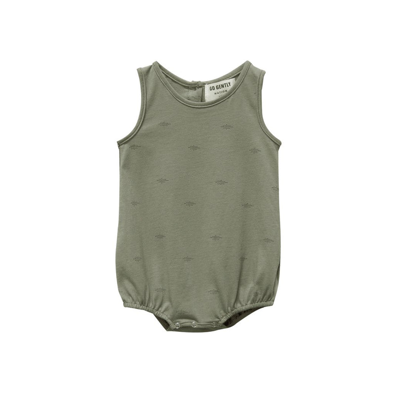 Organic Cotton Onesie in Green (Made in California)