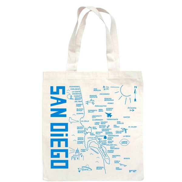 San Diego Map Tote