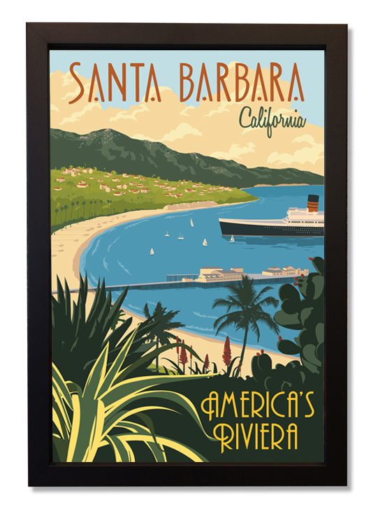 Santa Barbara America's Riviera Framed Print