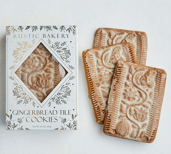 Holiday Gingerbread Tile Cookies
