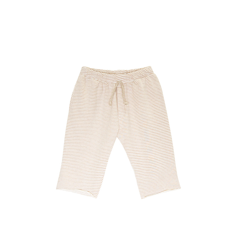 Sweat Short in Sand Stripe - 3T