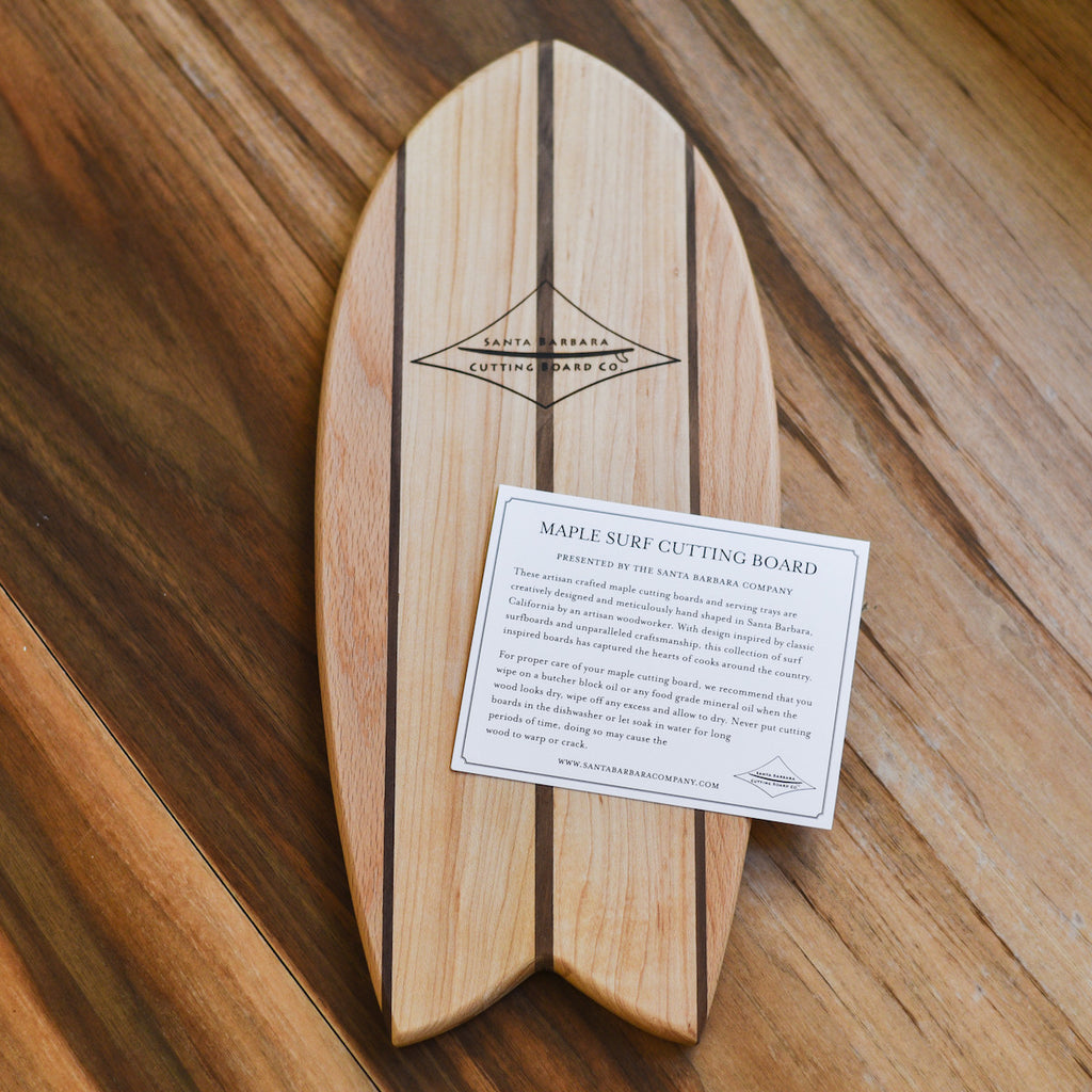 Maple Small Fish Surf Cutting Board | The Santa Barbara Company