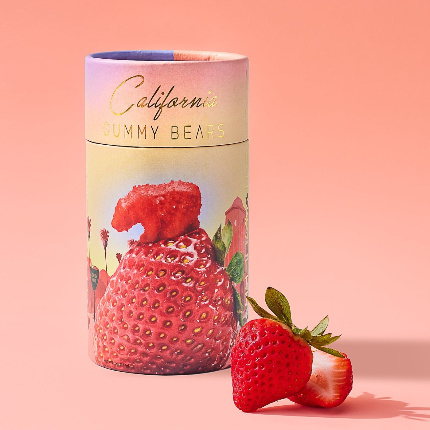 Sour Strawberry Vegan Gummy Bears – Santa Barbara Company