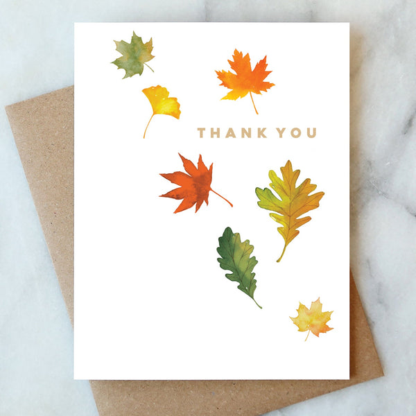 Fall Leaves Thank You Cards