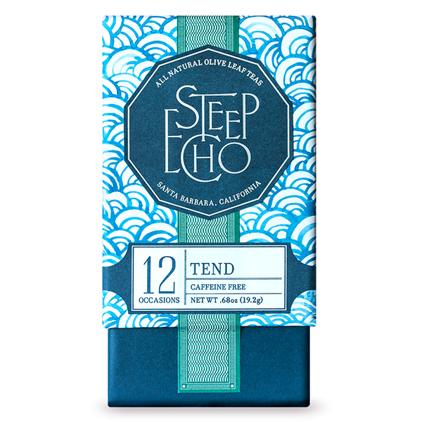 Tend Olive Leaf Tea Box