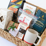 Merry Holiday Treats with Cozy Mug Gift Basket
