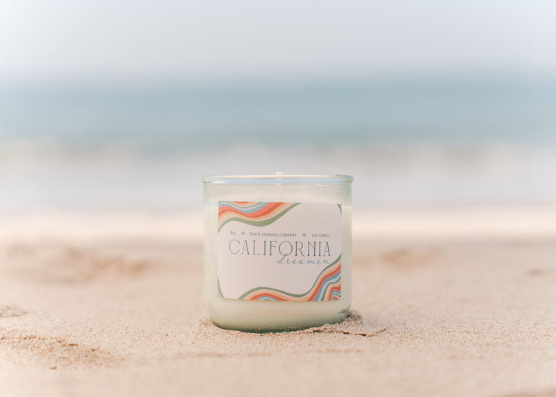 California Candle on the beach