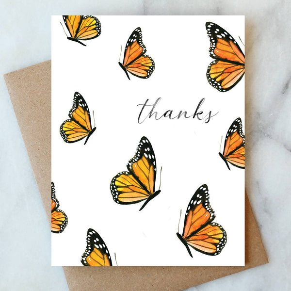 Monarch Butterfly Thank You Cards