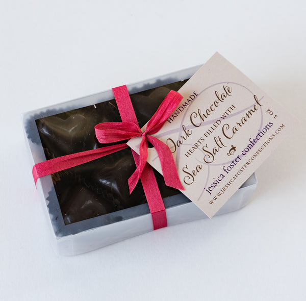 Chocolate Caramel Heart Bonbons