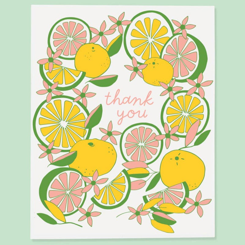 Thank You Citrus Note Card