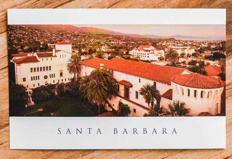 Courthouse Rooftops at Sunset Postcard Postcards - Lumino Press, The Santa Barbara Company