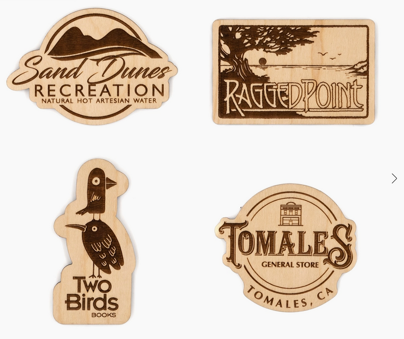 Custom Logo Wood Magnets