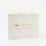 Santa Barbara Coordinates White Gift Tote
