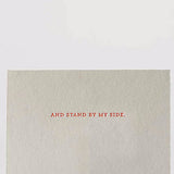 Will You Be My Bridesmaid Corsage Letterpress Card Single Note Cards - Elum, The Santa Barbara Company - 2