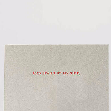 Will You Be My Bridesmaid Corsage Letterpress Card Single Note Cards - Elum, The Santa Barbara Company - 2