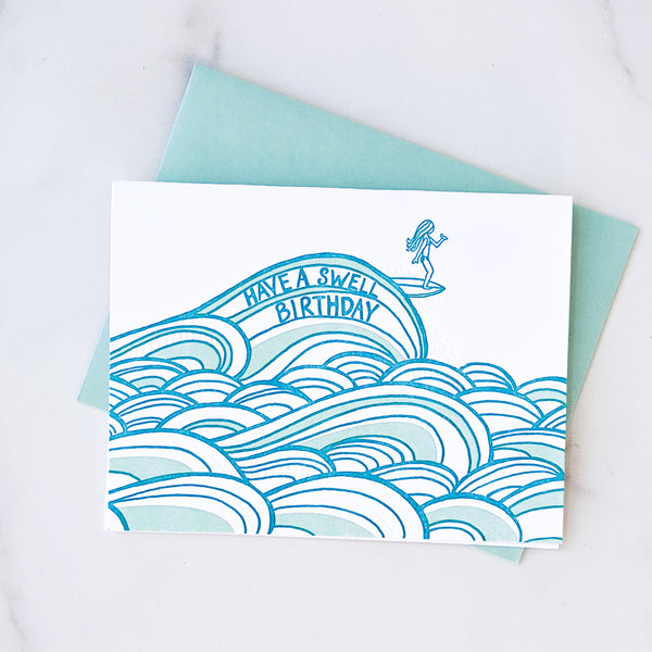 Swell Birthday Greeting Card