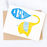 A Baby!! Greeting Card