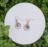 Delicate Abalone Hoop Earrings