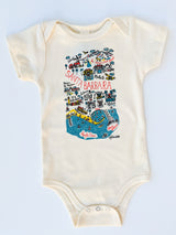 Santa Barbara Map Onesie
