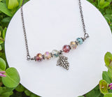 Cheers Wine Grapes Necklace