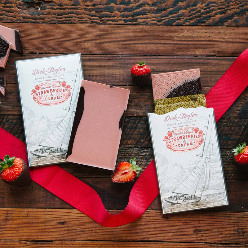 Strawberries & Cream Chocolate Bar