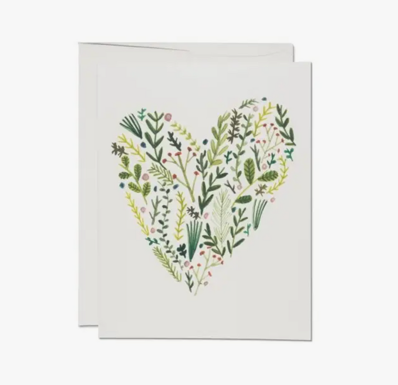 Floral Heart Love Note Card