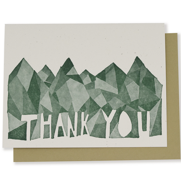 Mountain Thank You Greeting Cards