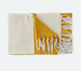 Golden Sustainable Throw Blanket