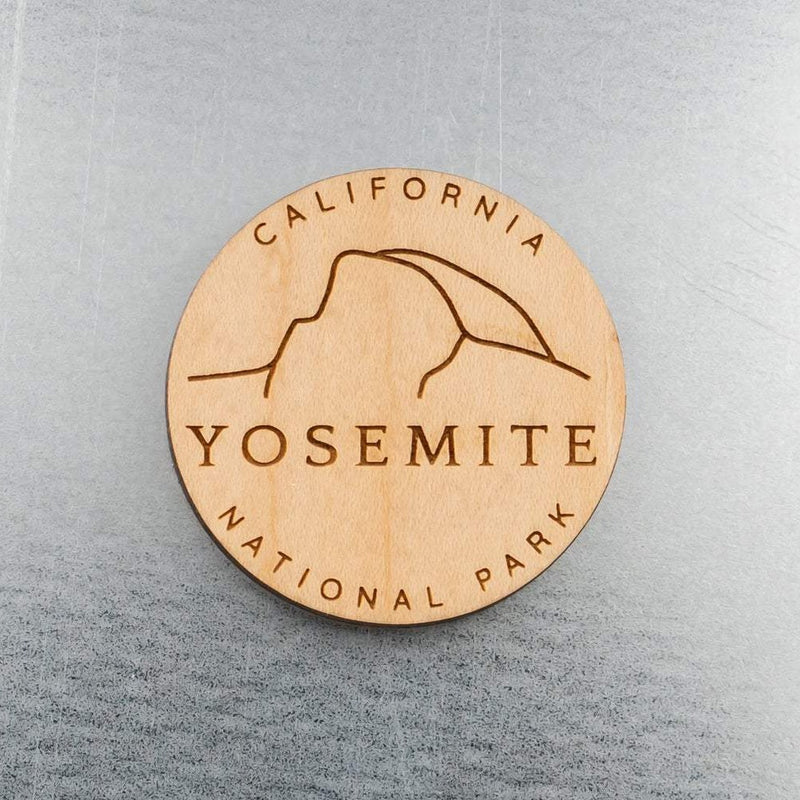 Yosemite Half Dome Wood Magnet