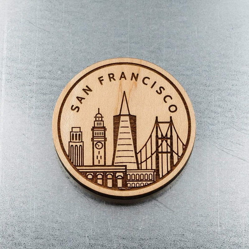 San Francisco Heart Magnets - Starter Pack - Hand-Transferred Photos on  Wood