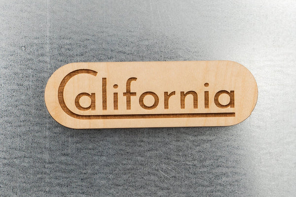 California Wood Magnet