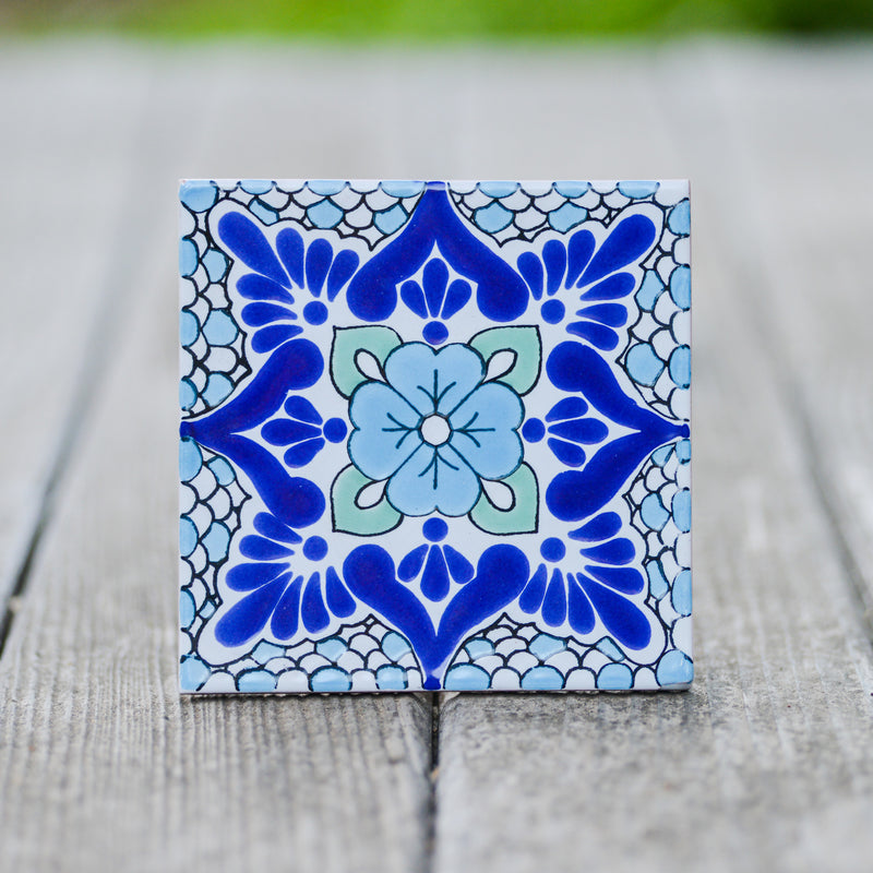 Laila Ceramic Tile Coaster Set Coasters & Trivets - Coasters & Trivets, The Santa Barbara Company - 1