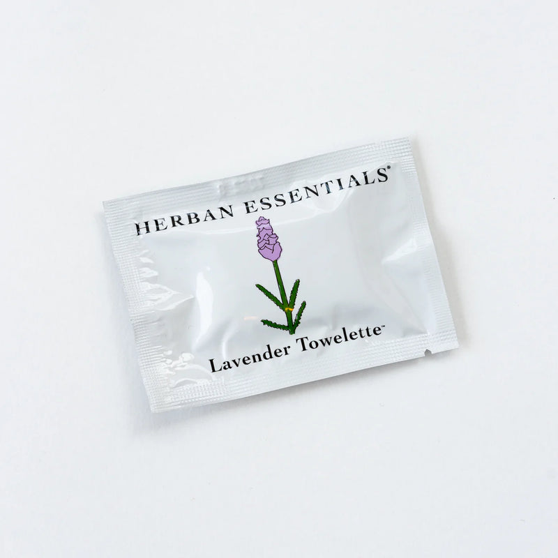 Herban essentials lavender towelette