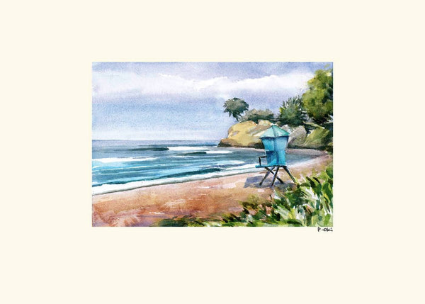 Leadbetter Beach Note Card