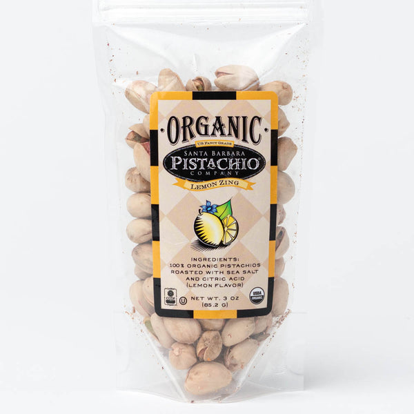 Lemon Zing Santa Barbara Organic Pistachios - 3 oz