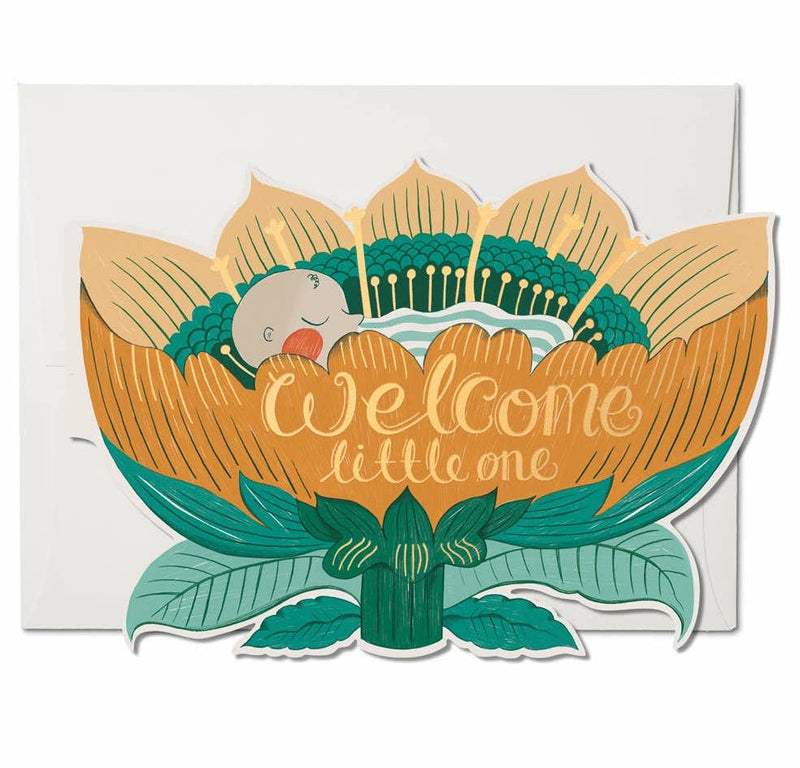 Welcome Baby Blossom Note Card