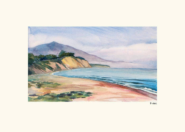 Beach & Cliffs Note Card