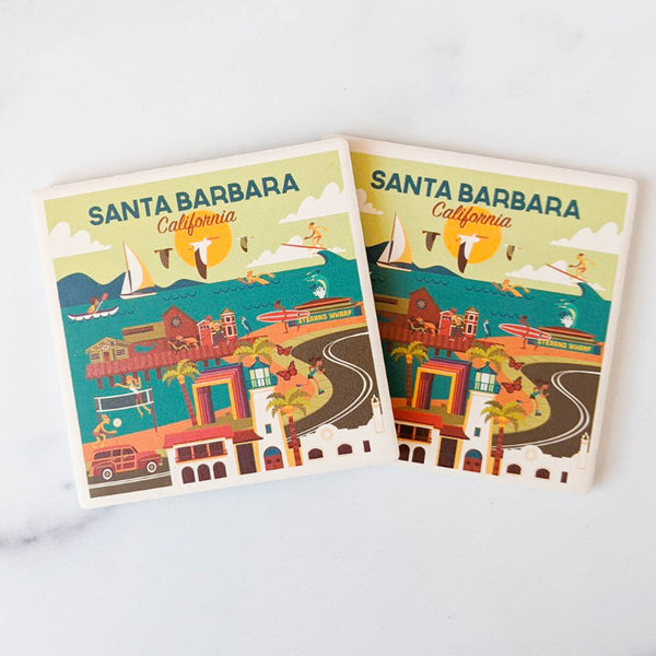 Santa Barbara Scene Coaster