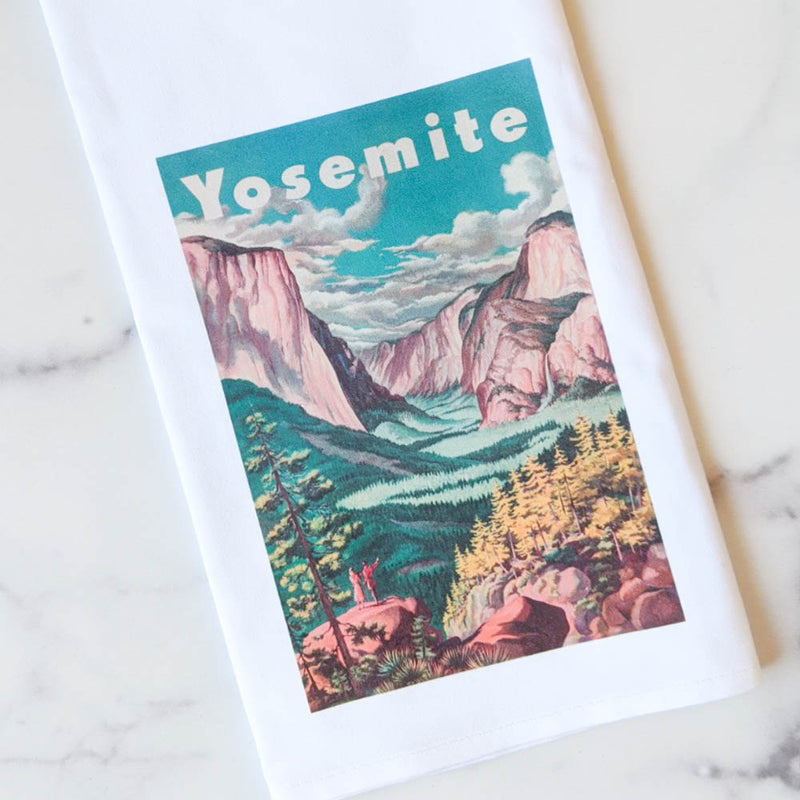 Yosemite Vintage Poster Kitchen Towel