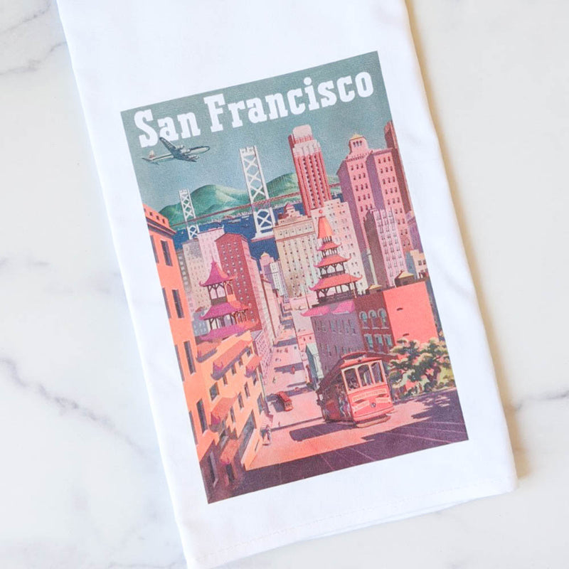 San Francisco Vintage Poster Kitchen Towel
