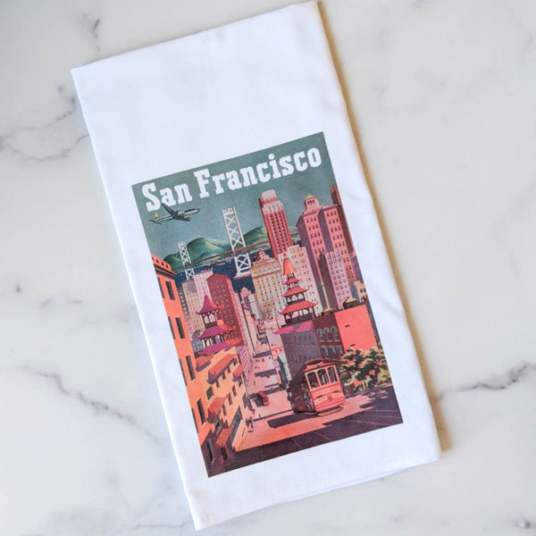 San Francisco Vintage Poster Kitchen Towel