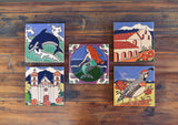 California Quail Tile Trivet Coasters & Trivets - Pacific Blue Tile, The Santa Barbara Company - 2