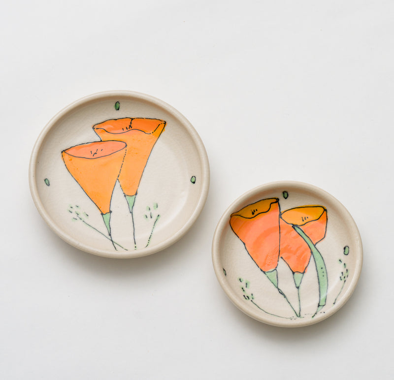 Ceramic Poppy Plate